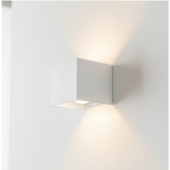 CUBO Up & Down Wandlamp Wit 2700K