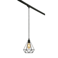 Hanglamp Diamond 3-fase railverlichting - zwart