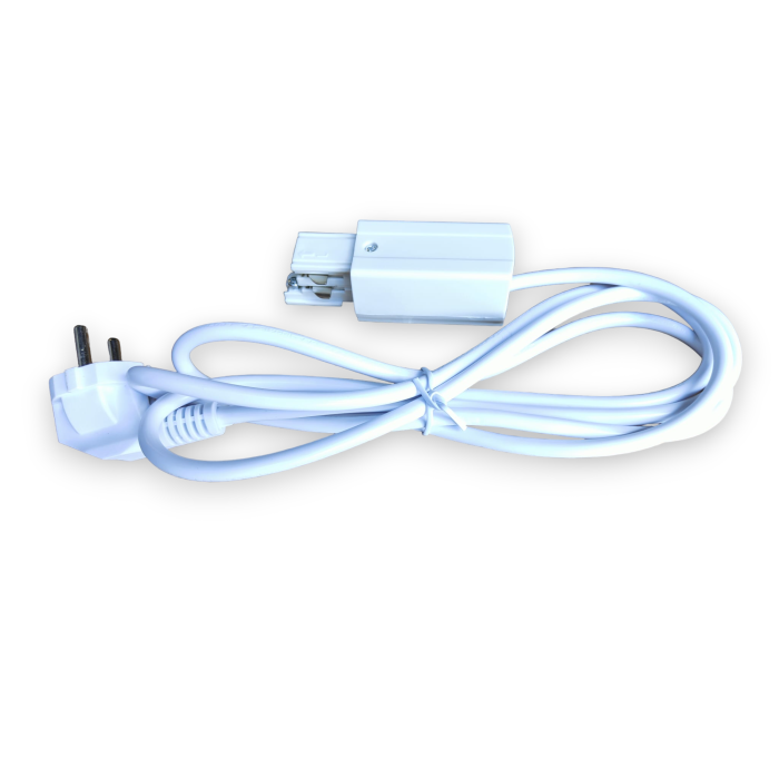 Powerfeed eindvoeding 3-fase railonderdeel - wit