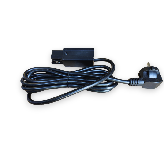 Powerfeed eindvoeding 3-fase railonderdeel - zwart