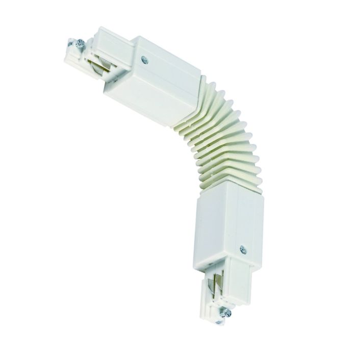 Flexibele hoekconnector 3-fase railonderdeel - wit
