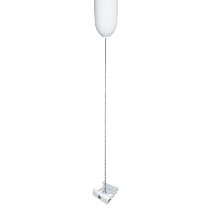 Pendelset ophangkabel 3-fase rail - wit