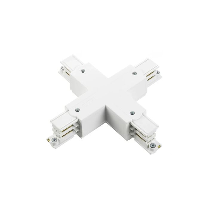 X-stuk 3-fase railonderdeel - wit